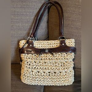 Brighton straw tote purse